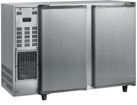 Arrire de bar inox 2 portes battantes pleines +1 / +10C - 283L