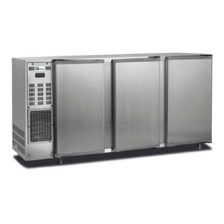 Arrire de bar inox 2 portes battantes pleines +1 / +10C - 466L