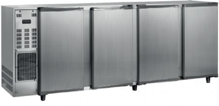 Arrire de bar inox 2 portes battantes pleines +1 / +10C - 622L