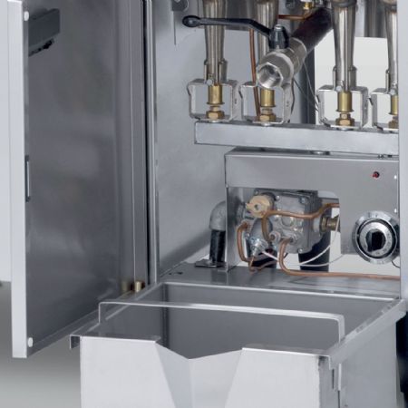 Friteuse professionnelle sur Coffre gaz haut rendement cuve 23 L avec 2 paniers - Diamond - FGHR-23/N