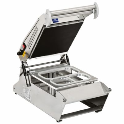 Thermoscelleuse pour barquettes inox à poser monophasée - surface 270x250 mm Thermoscelleuse pour barquettes inox à poser monophasée - surface 270x250 mm