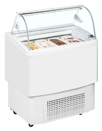 Vitrine réfrigérée de glacier ventilée 6 bacs -18 à -14 °C - Tefcold - FIJI 4