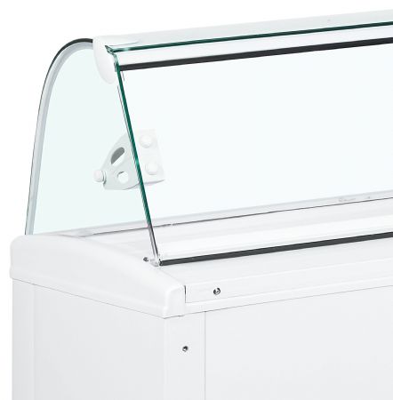Vitrine réfrigérée de glacier ventilée 4 à 7 bacs -18 à -14 °C - Tefcold - FIJI 6