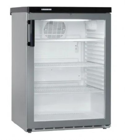 R�frig�rateur petit volume inox 1 porte vitr�e - 171L