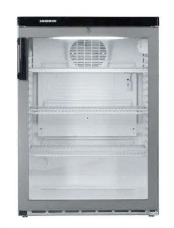 R�frig�rateur petit volume inox 1 porte vitr�e - 171L