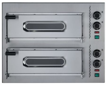 Petit four à pizza professionnel Monophasé 2 chambres 4400 kW - Furnotel - FPIZC2