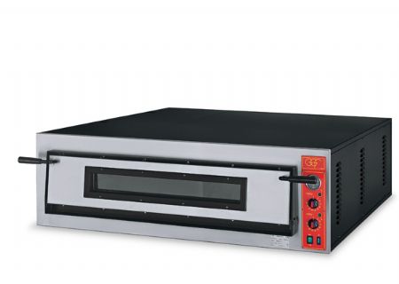 Four à pizza électrique professionnel monophasé ou triphasé 1 chambre 9 pizzas Ø 36 cm chambre en pierre réfractaire thermostat digital - GGF - FR 108/9 DN Four à pizza électrique professionnel monophasé ou triphasé 1 chambre 9 pizzas Ø 36 cm chambre en pierre réfractaire thermostat digital - GGF - FR 108/9 DN