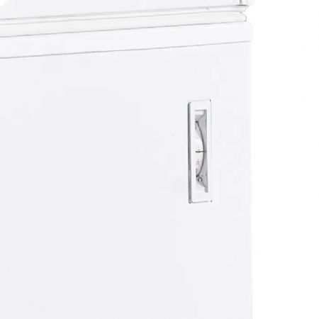 Conglateur bahut de crme glace blanc avec un couvercle plein battant 185 L - 734 x 700 x 945 mm