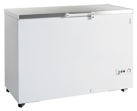 Congélateur bahut couvercle pleins de crème glacée 1 couvercle inox plein - Tefcold - FR405S SL