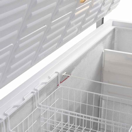 Congélateur bahut couvercle pleins de crème glacée 1 couvercle inox plein - Tefcold - FR605S SL