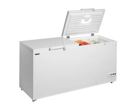 Congélateur de crème glacée avec coffre - couvercle en deux parties - 524L - Tefcold - FR606 SL