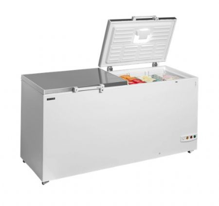 Congélateur coffre avec couvercle en deux parties - Acier peint en blanc -  524 L - Tefcold - FR606S SL