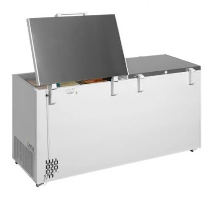 Congélateur coffre avec couvercle en deux parties - Acier peint en blanc -  524 L - Tefcold - FR606S SL