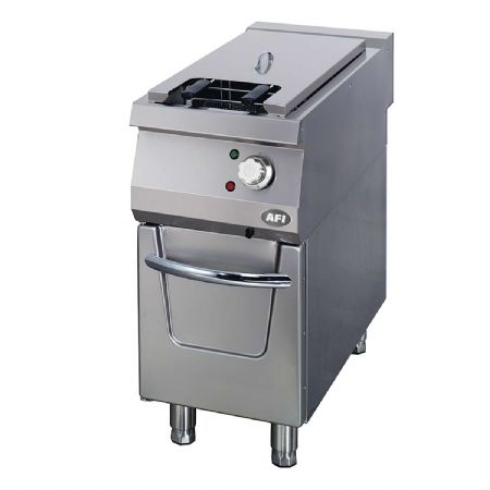 Friteuse lectrique pro 1 cuve de 22 L sur coffre - profondeur 900mm