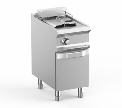 Friteuse lectrique sur armoire ferme 1 cuve 13L avec 1 panier - Profondeur 700mm