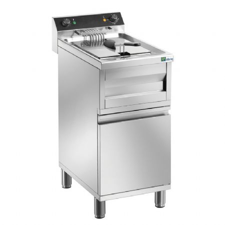 Friteuse pro lectrique sur coffre 1 cuve 9kW - 12L