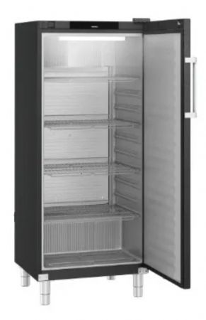 Refrig�rateur noir GN2/1 avec 1 porte pleine -2/ +15�C - 570L