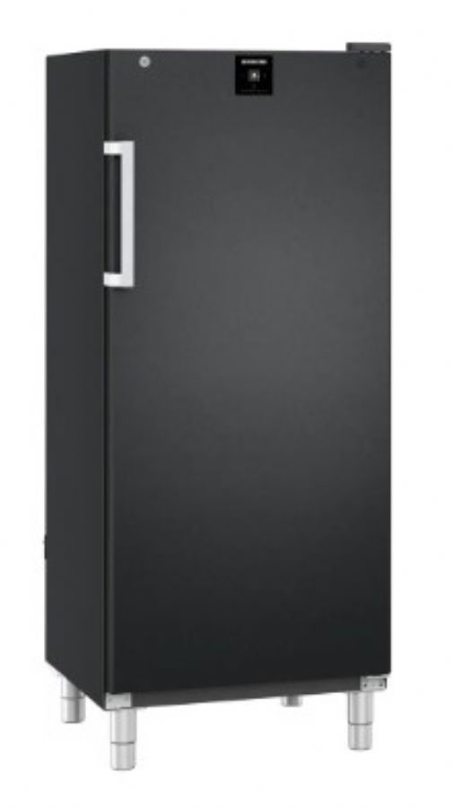 Refrigrateur noir GN2/1 avec 1 porte pleine -2/ +15C - 570L