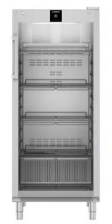 Refrig�rateur inox GN2/1 avec 1 porte vitr�e +1/ +15�C - 600L