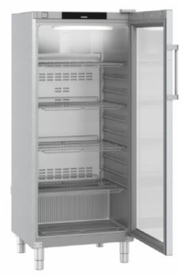 Refrigérateur inox GN2/1 avec 1 porte vitrée +1/ +15°C - 600L Refrigérateur inox GN2/1 avec 1 porte vitrée +1/ +15°C - 600L