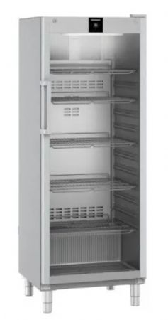 Refrig�rateur inox GN2/1 avec 1 porte vitr�e +1/ +15�C - 688L