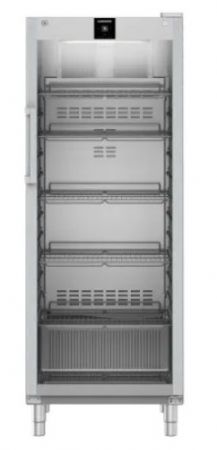 Refrig�rateur inox GN2/1 avec 1 porte vitr�e +1/ +15�C - 688L