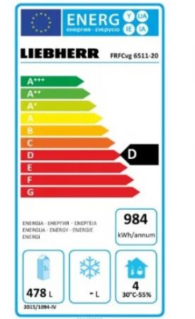 Refrig�rateur inox GN2/1 avec 1 porte vitr�e +1/ +15�C - 688L