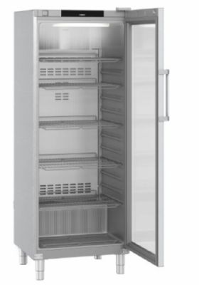 Refrigérateur inox GN2/1 avec 1 porte vitrée +1/ +15°C - 688L Refrigérateur inox GN2/1 avec 1 porte vitrée +1/ +15°C - 688L
