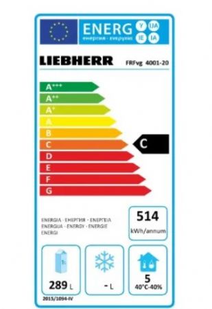 Refrig�rateur blanc 1 porte pleine +1/ +15�C - 420L