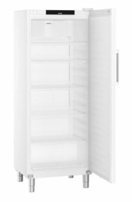Refrigrateur blanc GN2/1 avec 1 porte pleine +1/ +15C - 655L