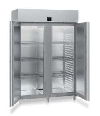 Rfrigerateur inox GN2/1 avec 2 portes pleines et  6 tablettes -2/ +15C - 1360L