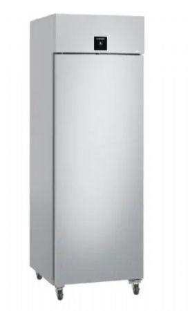 Refrig�rateur inox GN2/1 avec 1 porte pleine et 3 tablettes -2/ +15�C - 597L