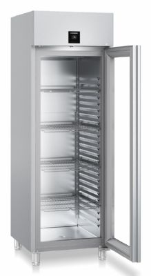 Refrigérateur inox GN2/1 avec 1 porte vitrée et 4 tablettes +1/ +15°C - 625L Refrigérateur inox GN2/1 avec 1 porte vitrée et 4 tablettes +1/ +15°C - 625L
