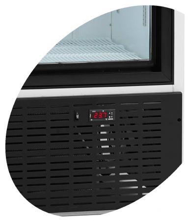 Réfrigérateur vitré 2 portes vitrées blanc 540 L +2 à +10 °C - Tefcold - FS1002S