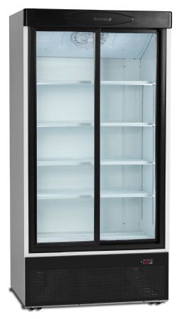 Réfrigérateur vitré 2 portes vitrées blanc 540 L +2 à +10 °C - Tefcold - FS1002S