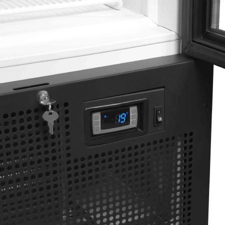 Réfrigérateur vitré 652L 2 portes vitrées blanc +2 à +10 °C - Tefcold - FS1202H