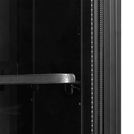 Rfrigrateur  boisson 1 porte vitre noir +2/+10C 114L - 435x500x1833 mm