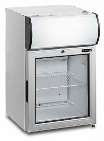 Réfrigérateur table top blanc 1 porte vitrée positif - Tefcold - FS60CP