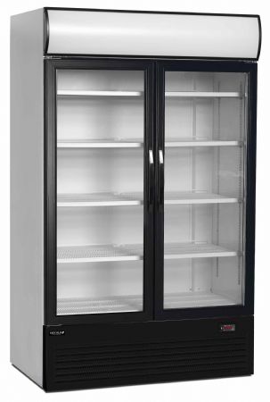 Refroidisseur de présentation 2 portes vitrées Blanche positive - Tefcold - FSC1200H
