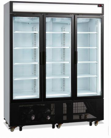 Réfrigérateur vitré 3 portes vitrées blanc 825 L +2 à +10 °C - Tefcold - FSC1600H