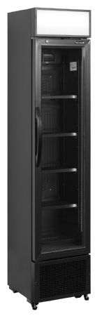 Réfrigérateur à boissons 1 porte vitrée noire positive - Tefcold - FSC175H BLACK Réfrigérateur à boissons 1 porte vitrée noire positive - Tefcold - FSC175H BLACK