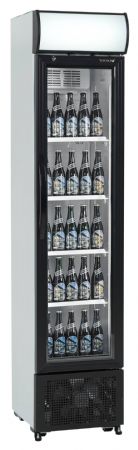 Réfrigérateur à boissons 1 porte vitrée blanche positive - Tefcold - FSC175H