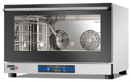 Four mixte professionnel Triphasé 4 niveaux commandes digitales humidificateur GN 1/1 et 600x400 mm - Sofraca - FSC4D Four mixte professionnel Triphasé 4 niveaux commandes digitales humidificateur GN 1/1 et 600x400 mm - Sofraca - FSC4D