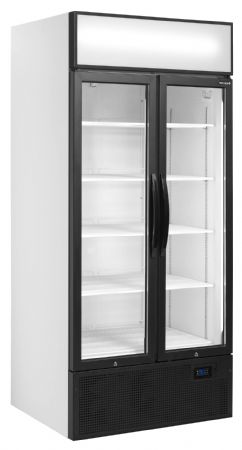 Refroidisseur de présentation 2 portes vitrées Blanche positive - Tefcold - FSC891H