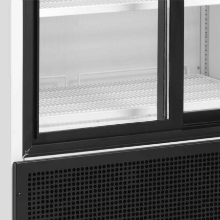 Refroidisseur de présentation Blanche 2 portes vitrées coulissantes positive - Tefcold - FSC891S
