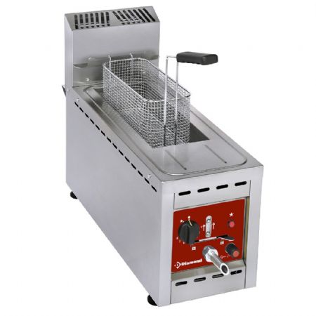 Friteuse professionnelle gaz, 1 cuve 8 litres - Diamond - FSM-8GT/S