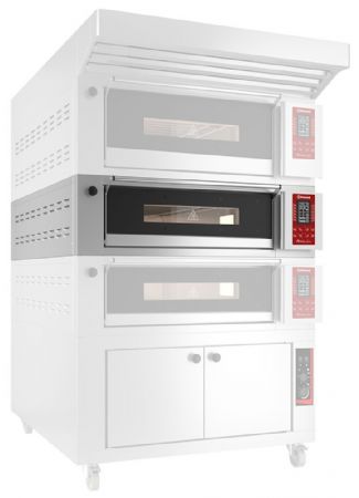 Four modulaire électrique professionnel à poser 4 plaques 600x400 mm écran tactile - Diamond - FT4M-18T