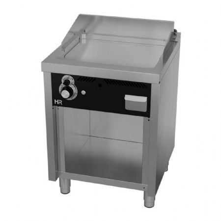 Plaque à snacker pro profondeur 600 Gaz sur meuble surface lisse 12 kW - Hr Fainca - FT6006ECR