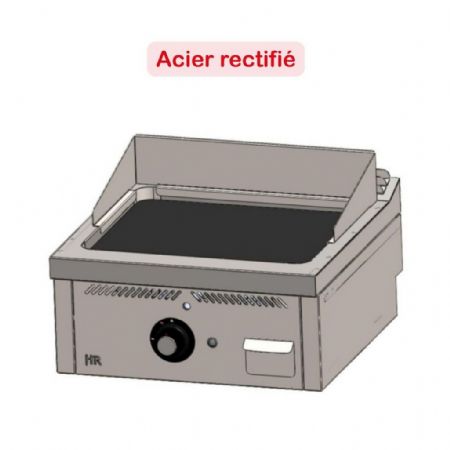 Plaque à snacker pro profondeur 600 Gaz à poser surface lisse 12 kW - Hr Fainca - FT6006S