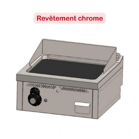 Plaque à snacker pro profondeur 600 Gaz à poser surface lisse 12 kW - Hr Fainca - FT6006SCR